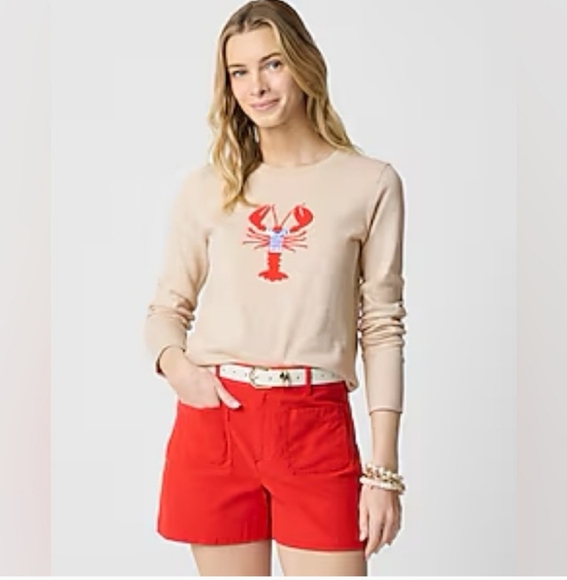 J. Crew Sweaters - J. Crew Factory Sequin Lobster Teddie Sweater CA416 NWT